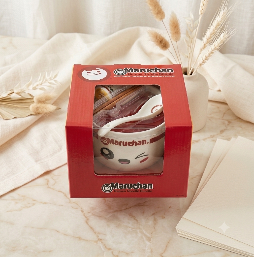 Set de Tazón para Ramen Maruchan – Colección Oficial "Ramen Noodle Bundle" (4 Piezas)