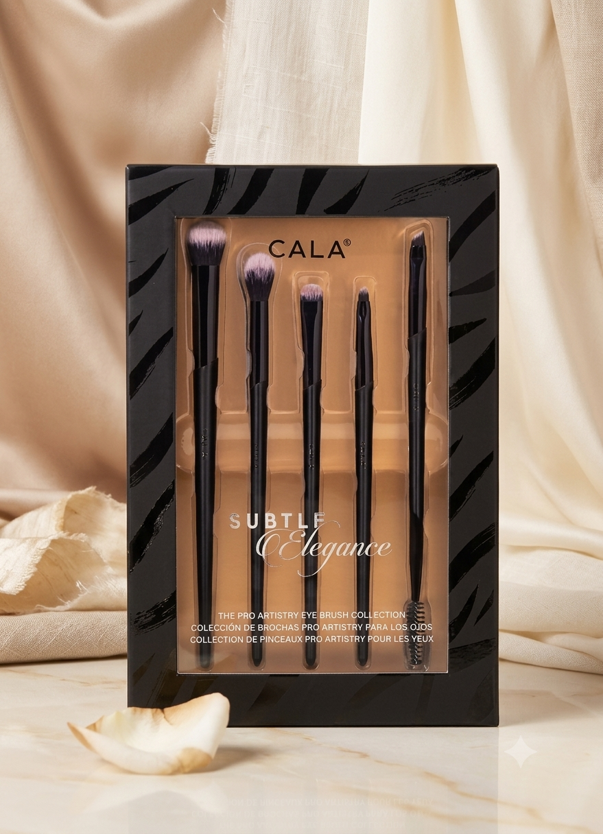 Set de Brochas "Subtle Elegance" - Cala Pro Artistry Eye Brush Collection