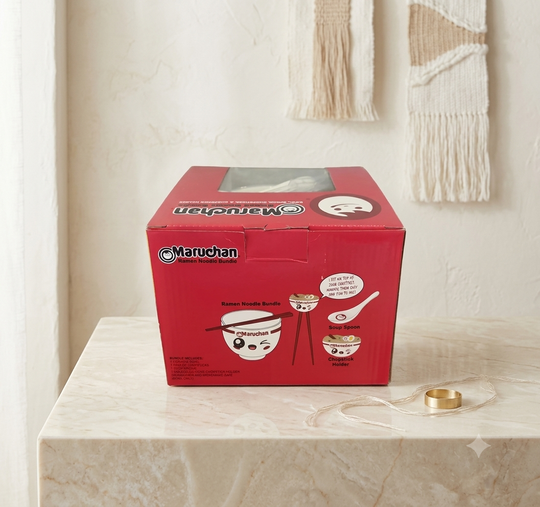 Set de Tazón para Ramen Maruchan – Colección Oficial "Ramen Noodle Bundle" (4 Piezas)