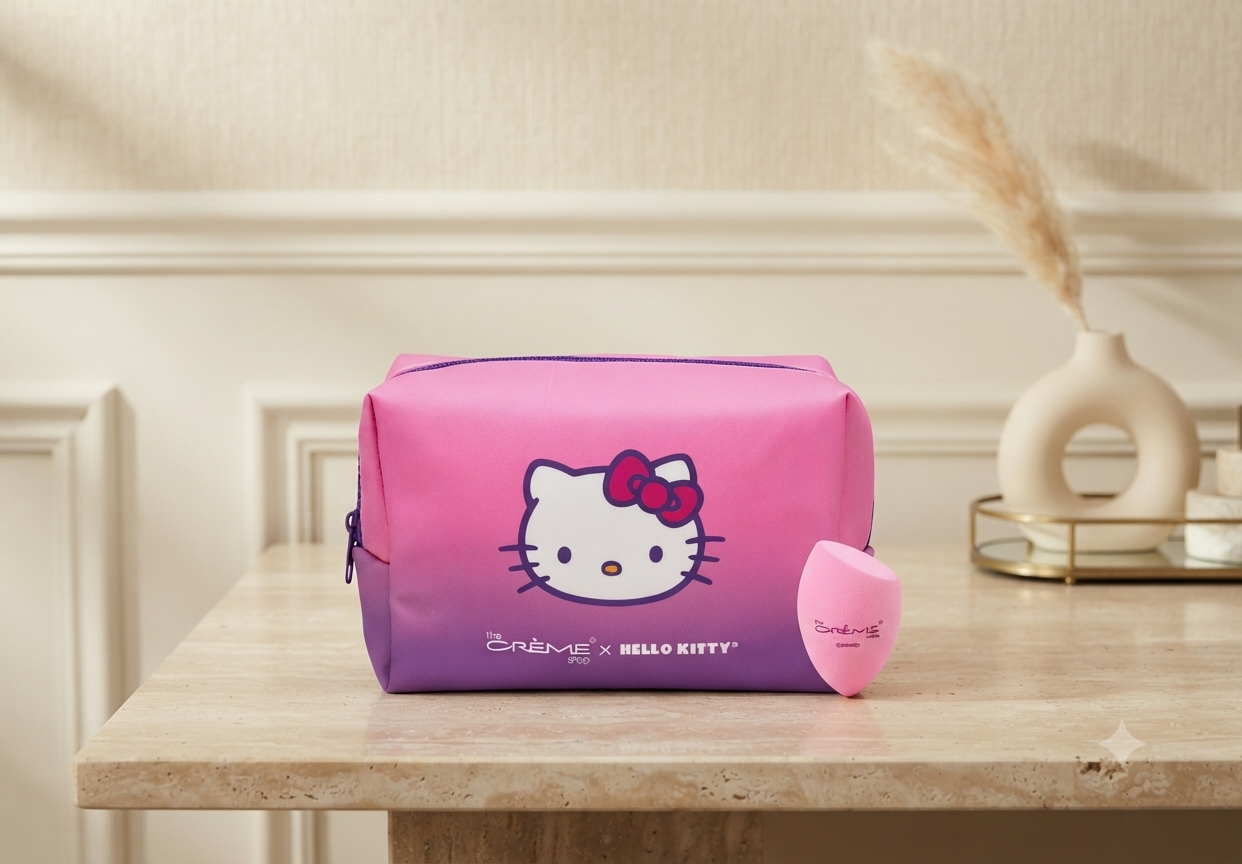 Cosmetiquera The Crème Shop x Hello Kitty® (Incluye Esponja de Regalo)