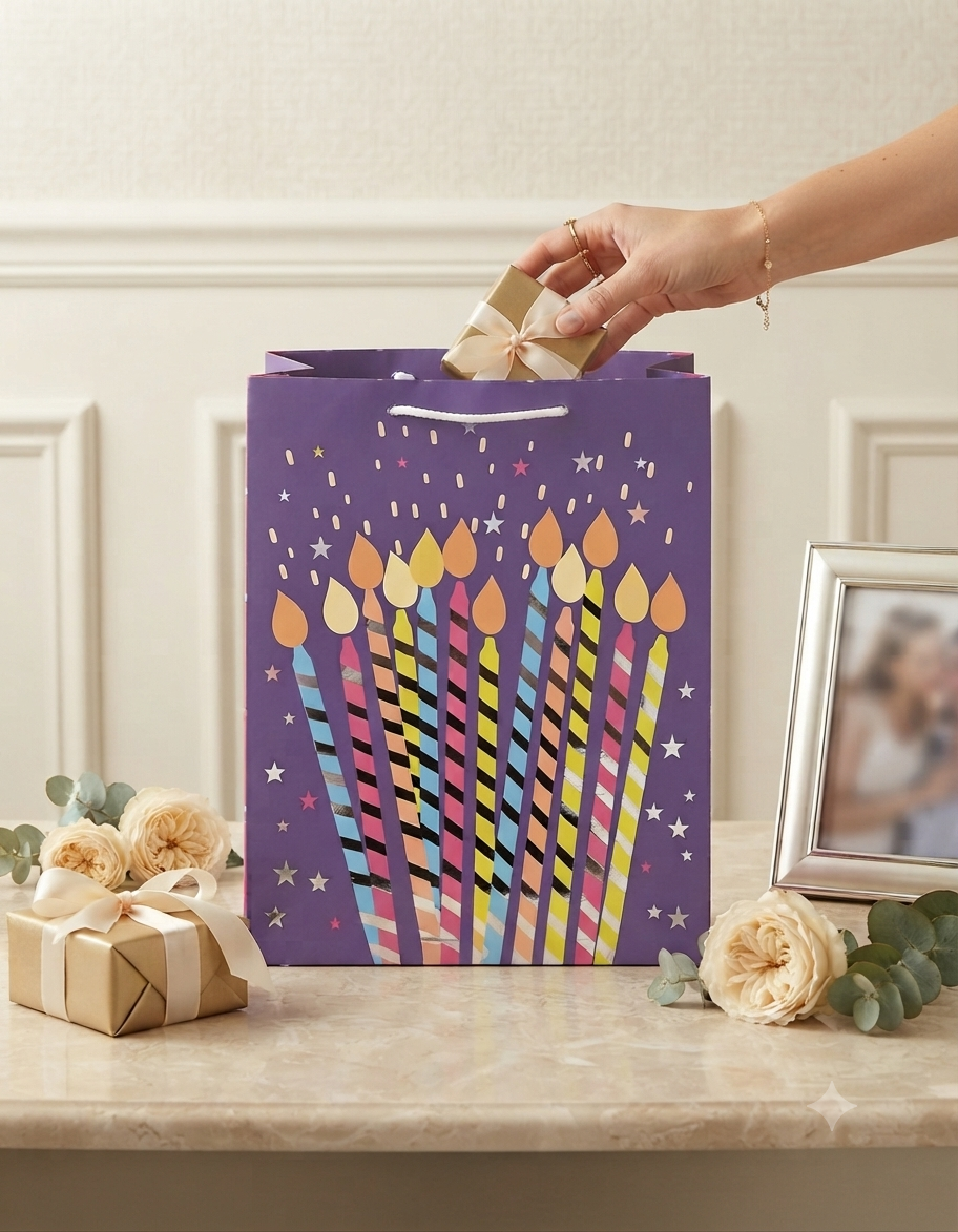 Bolsa de Regalo Grande Granmark Dipak Diseños Surtidos Estilo Elegante y Festivo
