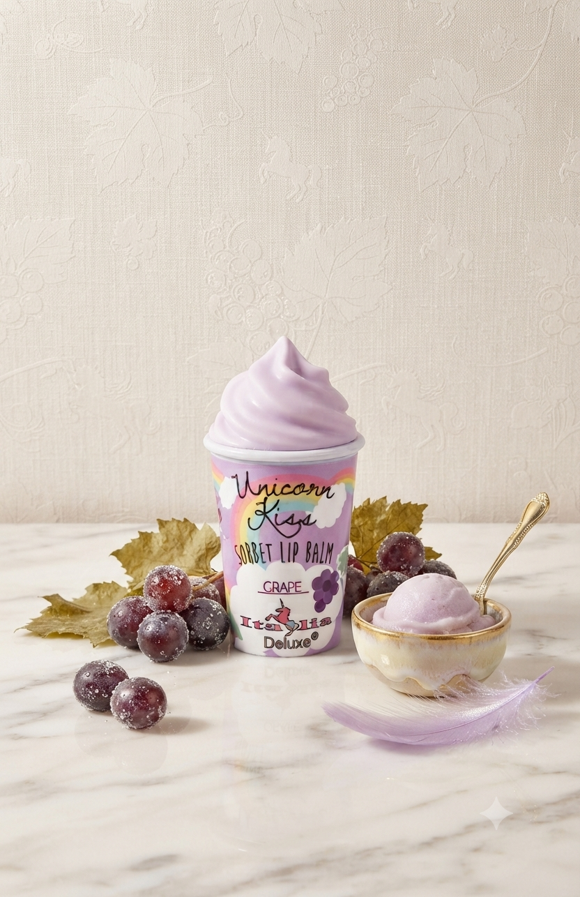 Bálsamo Labial Unicorn Kiss Sorbett de Italia Deluxe – Hidratación Mágica