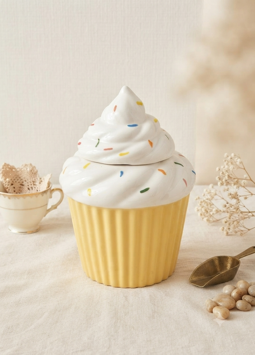 Vela Aromática de Lujo en Forma de Cupcake - Neón Studio