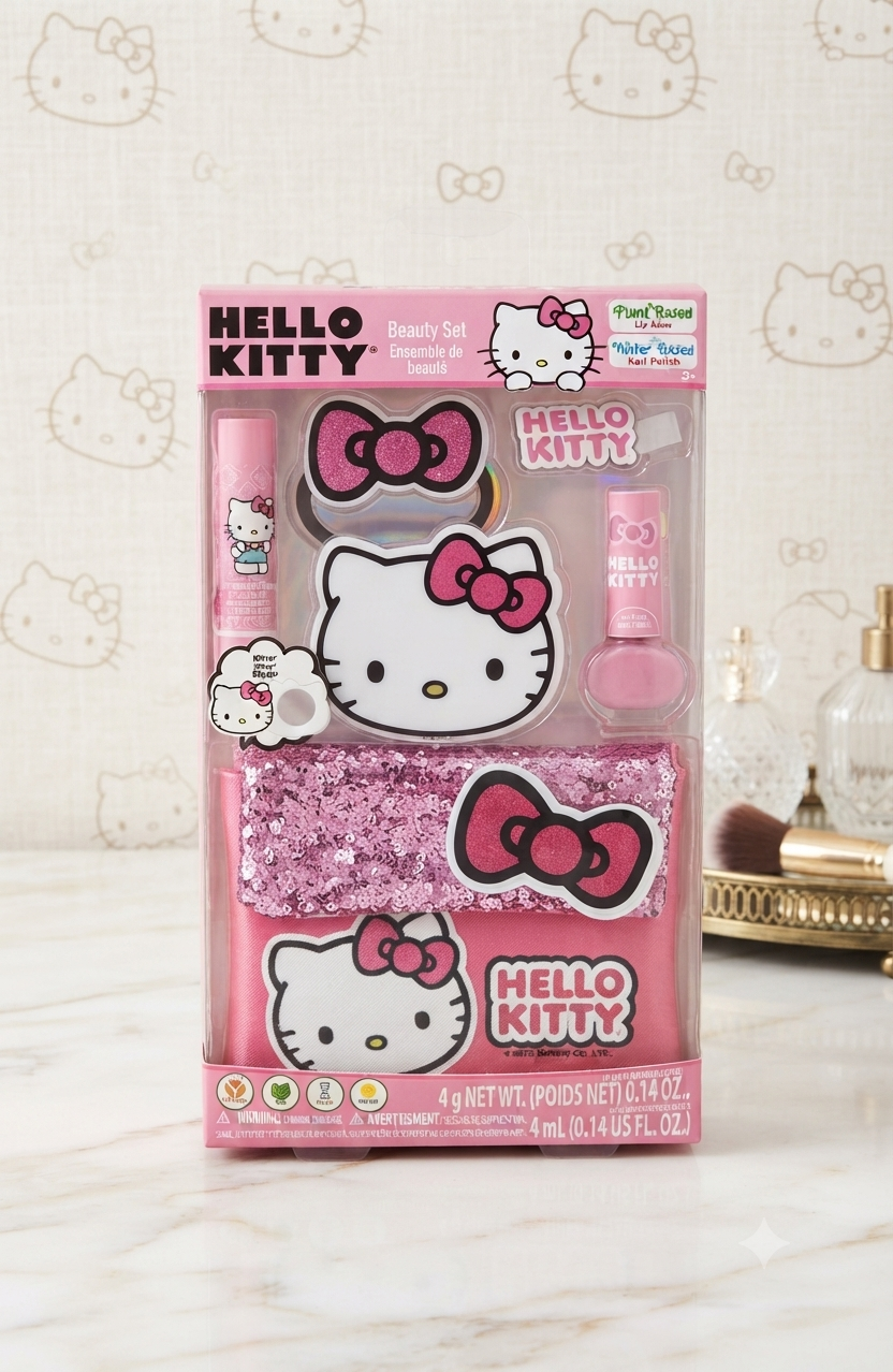 Set de Belleza y Estuche de Lentejuelas Hello Kitty — Sanrio