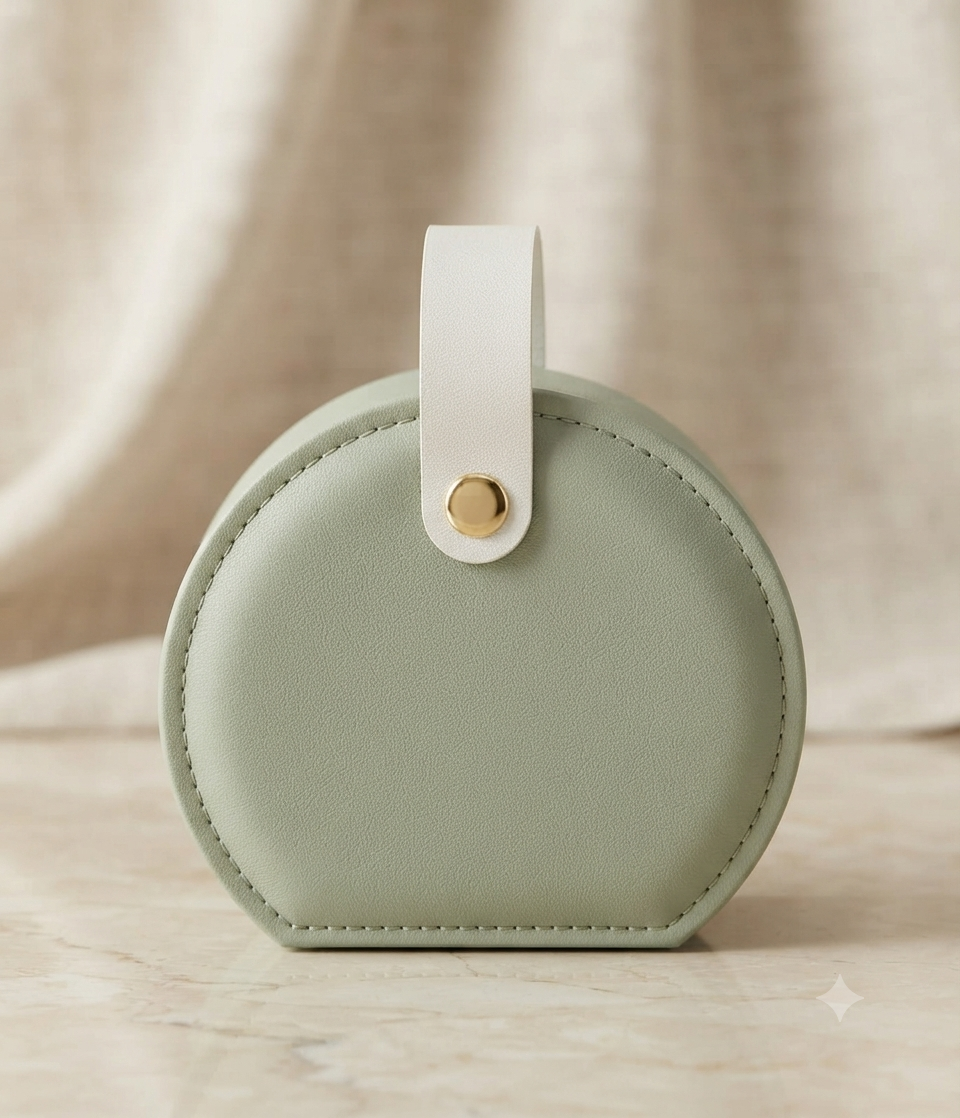Estuche Joyero Circular de Viaje
