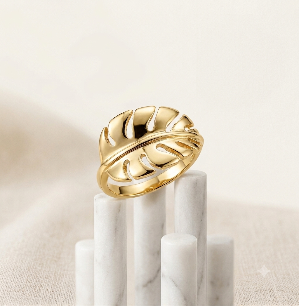 Anillo de Hoja Monstera