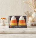 Set de Saleros de Cerámica "Candy Corn" – Edición Especial de Halloween