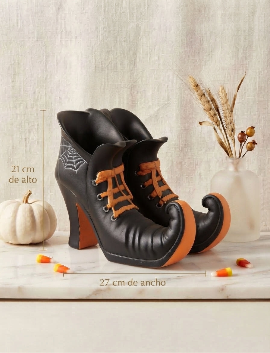 Botines Decorativos "Bruja Elegante" – Edición Especial Halloween