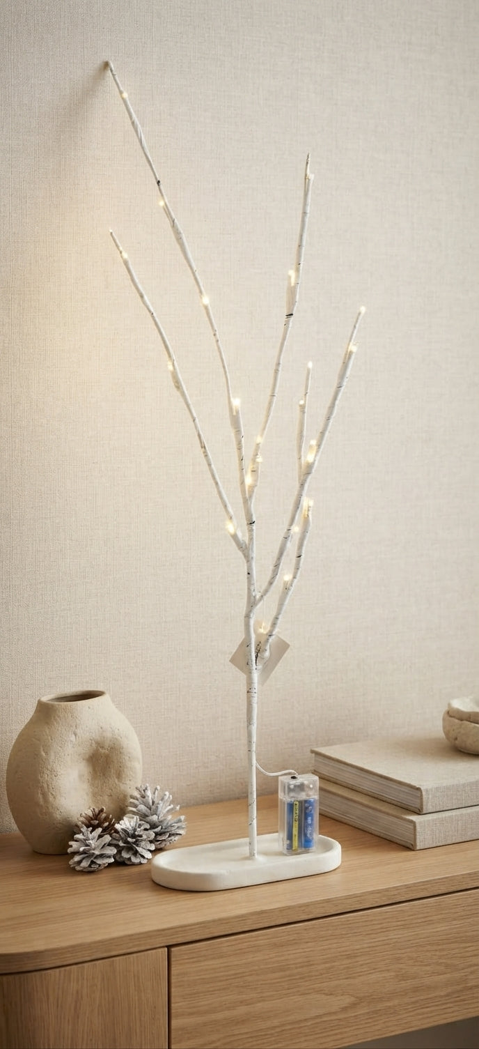 Rama Decorativa con Luz LED – Estilo Abedul Nórdico