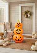 Decoración Inflable de Halloween Jack O' Lantern Lane - Torre de Calabazas