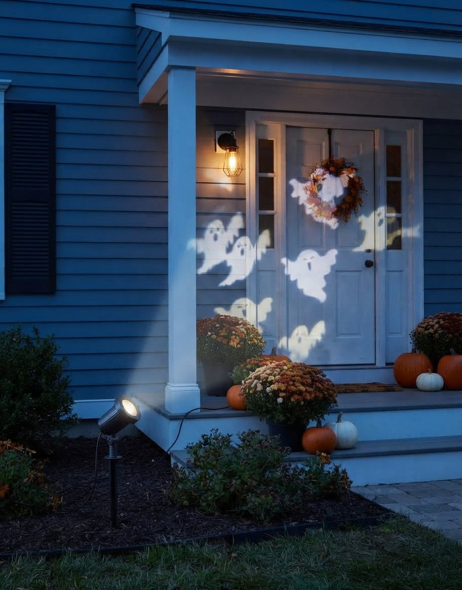 Proyector LED de Halloween Jack O' Lantern Lane™ - Escena Animada de Fantasmas