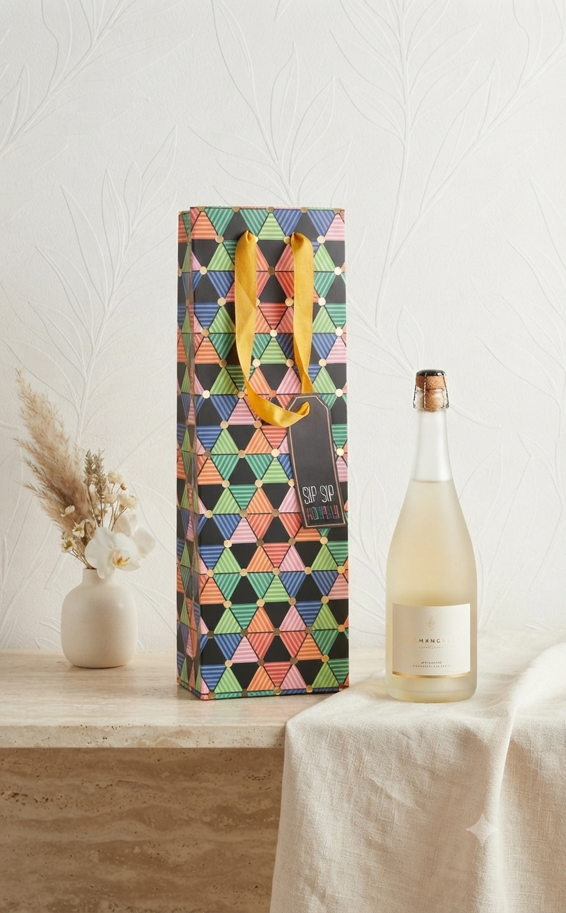Bolsa de Regalo para Botella – Diseños Surtidos