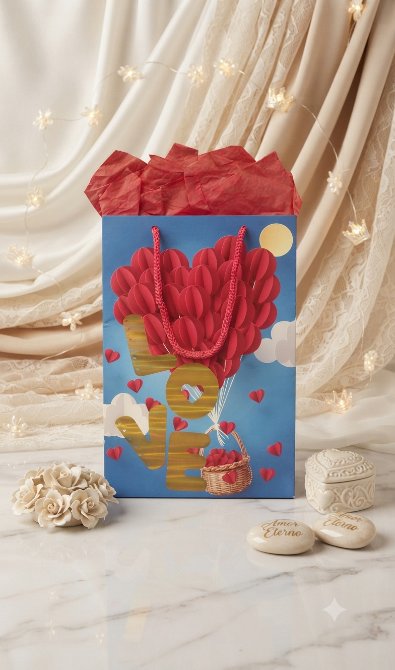 Bolsa de Regalo Romántica GranMark Diseños Surtidos de Amor